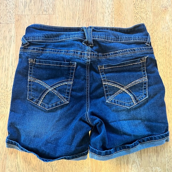 Women's Sz 5 JR Wallflower Denim Short Shorts Stretch Mid Rise Distressed Blue - Picture 5 of 8